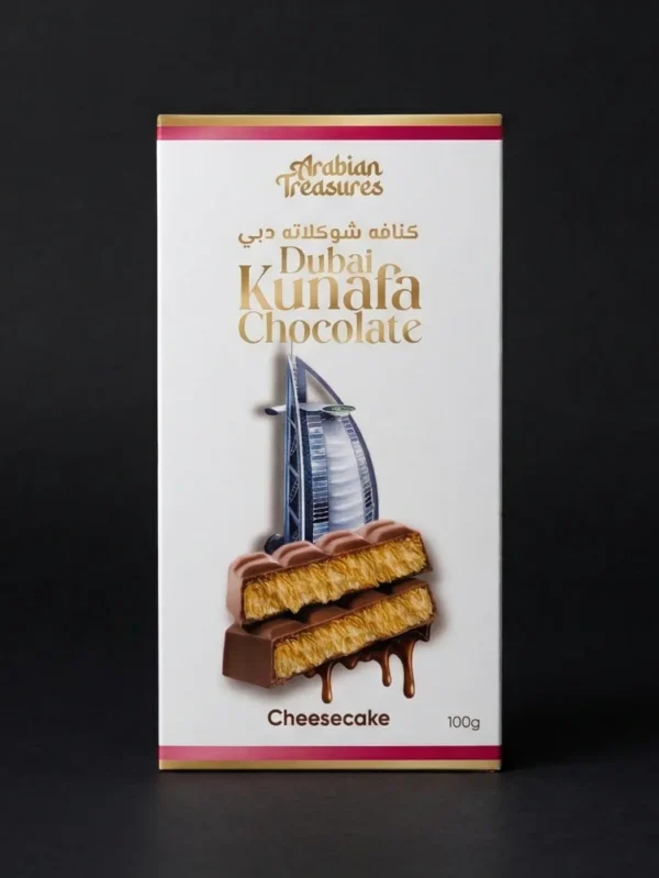 Arabian Treasures - Dubai Kunafa Chocolate (Cheesecake 100g)