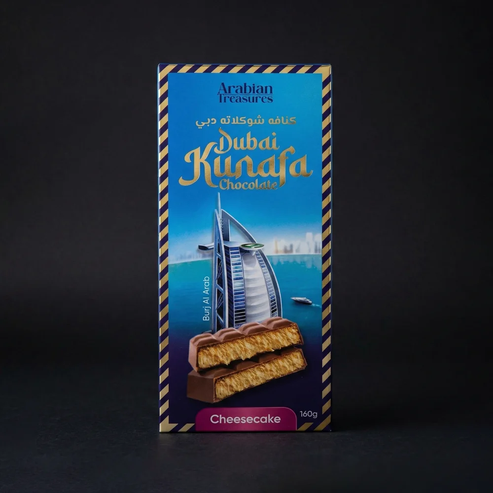 Arabian Treasures - Dubai Kunafa Chocolate (Cheesecake 160g)
